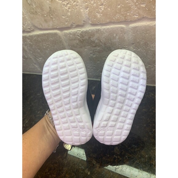 Adidas Lite Racer Adapt 4.0 Toddler Sneakers - Black/White - 5K - NEW - Picture 6 of 7